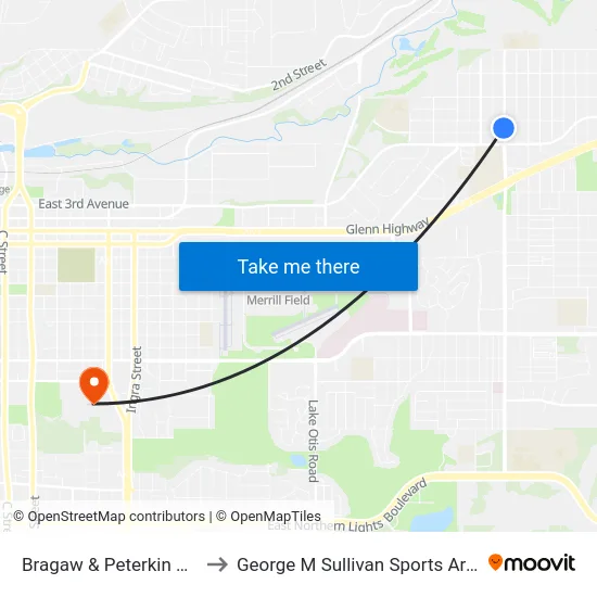 Bragaw & Peterkin Ssw to George M Sullivan Sports Arena map