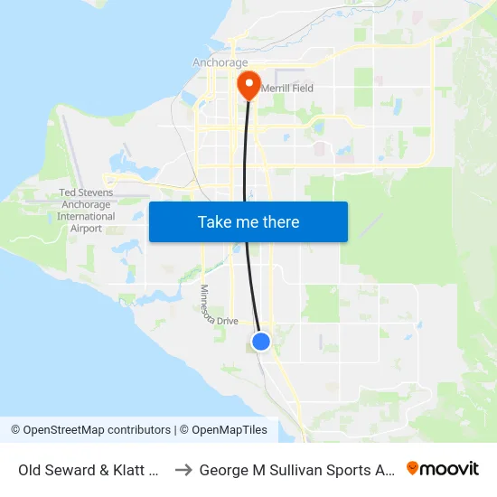 Old Seward & Klatt Nnw to George M Sullivan Sports Arena map