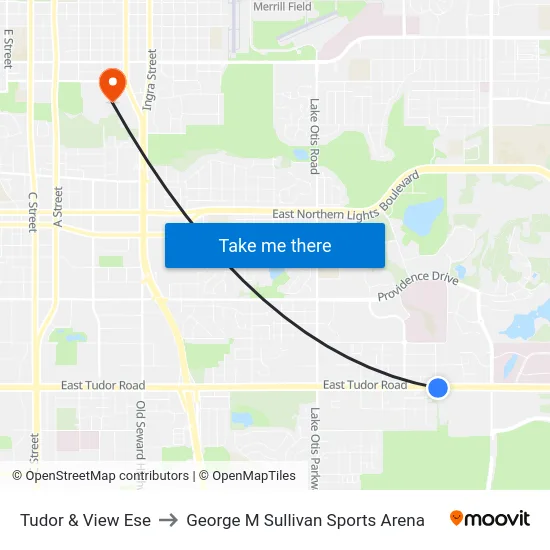 Tudor & View Ese to George M Sullivan Sports Arena map
