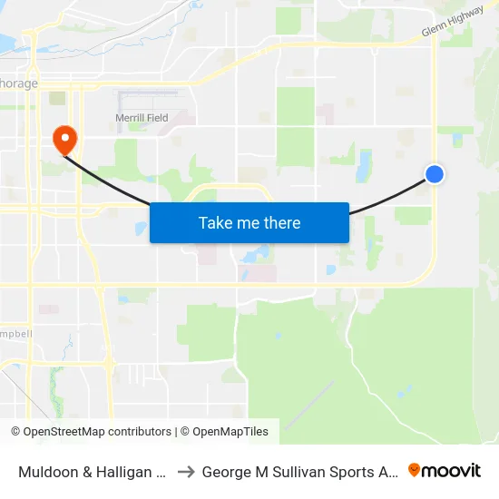 Muldoon & Halligan Nne to George M Sullivan Sports Arena map