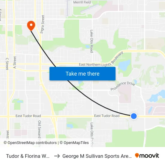 Tudor & Florina Wnw to George M Sullivan Sports Arena map