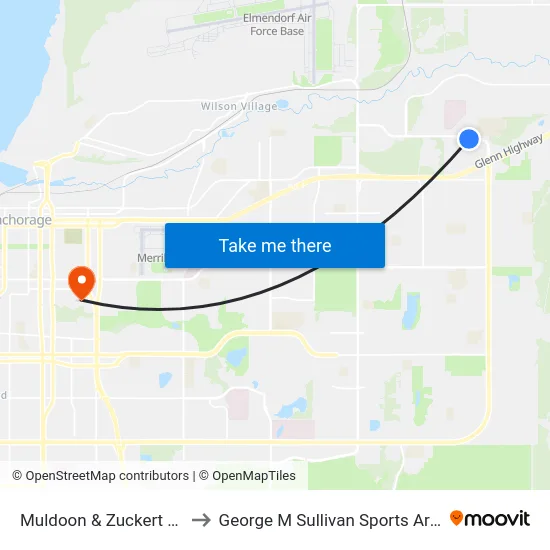 Muldoon & Zuckert Ese to George M Sullivan Sports Arena map