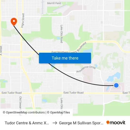 Tudor Centre & Anmc Xwalk Ese to George M Sullivan Sports Arena map