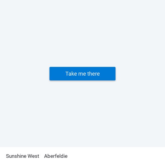 Sunshine West to Aberfeldie map