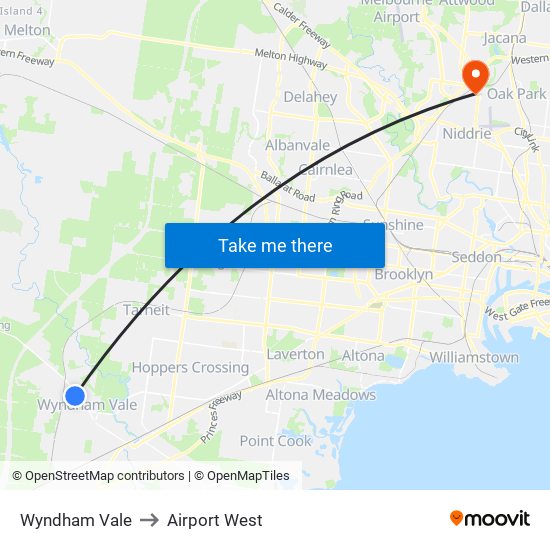 Wyndham Vale to Airport West map