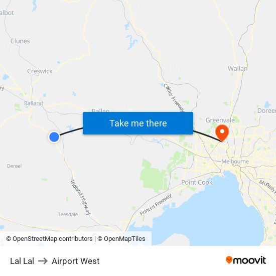 Lal Lal to Airport West map