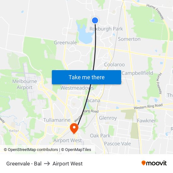 Greenvale - Bal to Airport West map