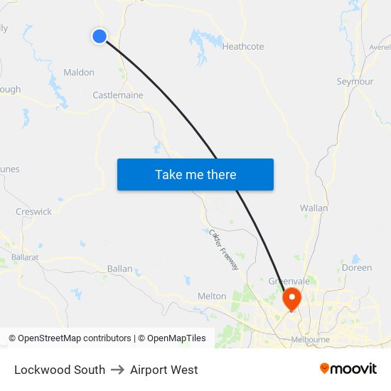 Lockwood South to Airport West map