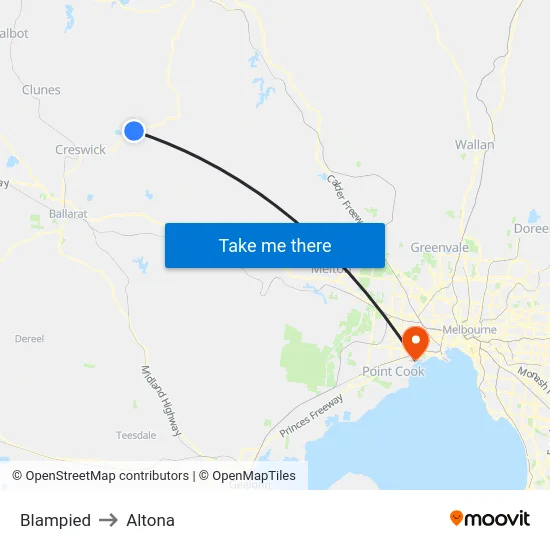 Blampied to Altona map