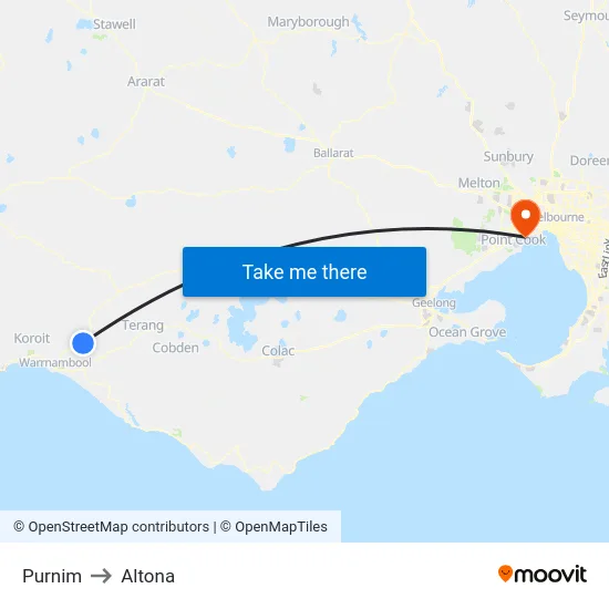 Purnim to Altona map