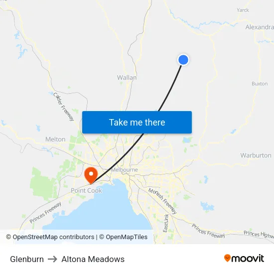 Glenburn to Altona Meadows map
