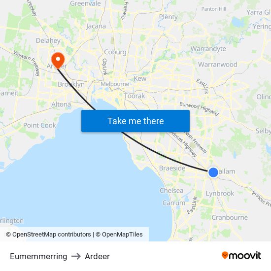 Eumemmerring to Ardeer map