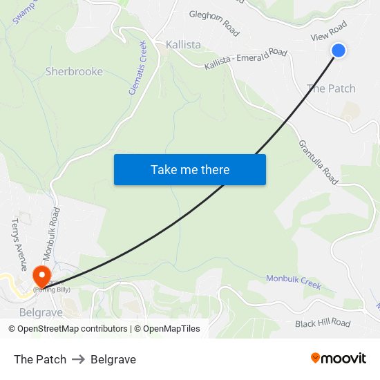 The Patch to Belgrave map