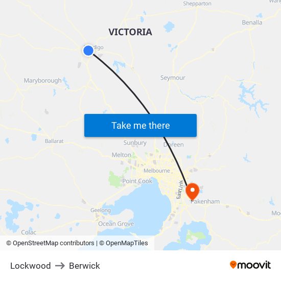 Lockwood to Berwick map