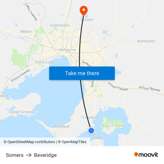 Somers to Beveridge map