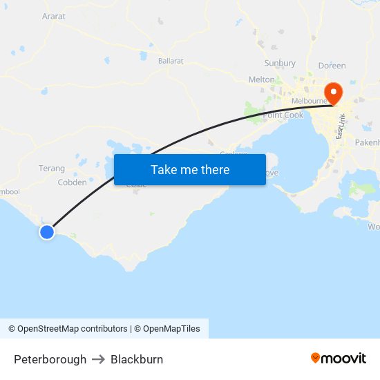 Peterborough to Blackburn map