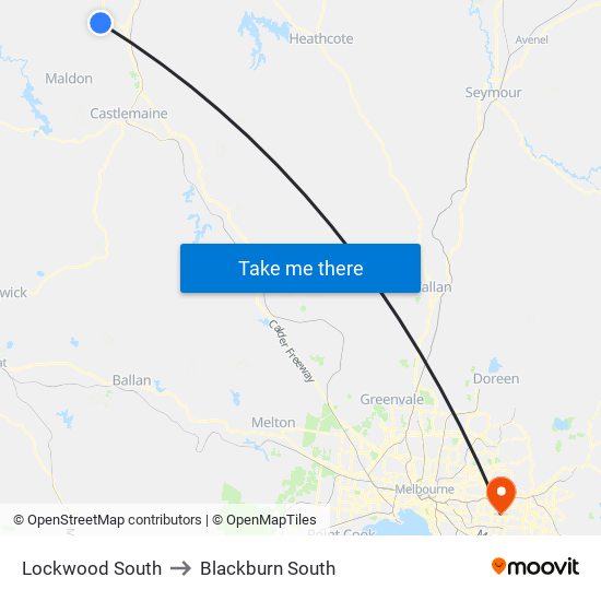 Lockwood South to Blackburn South map