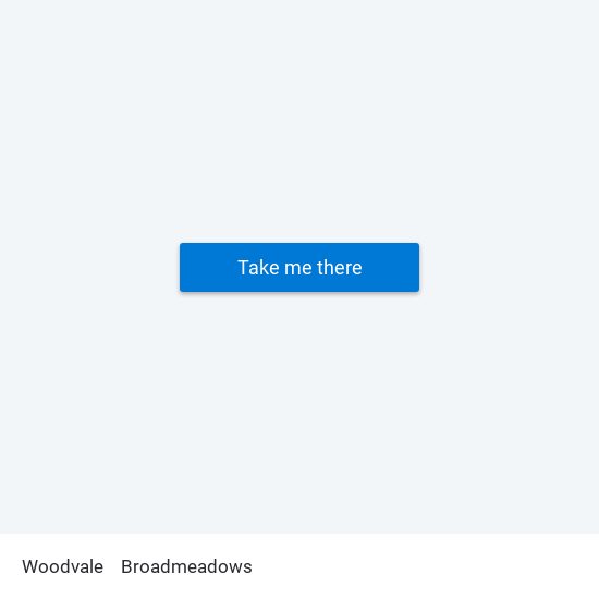 Woodvale to Broadmeadows map