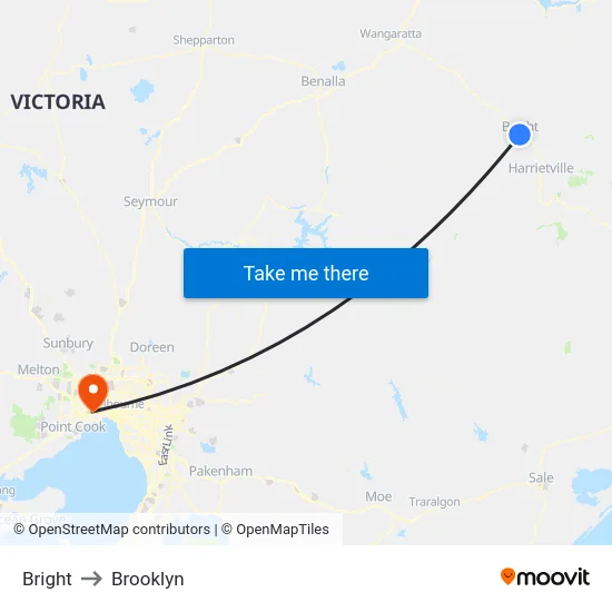 Bright to Brooklyn map