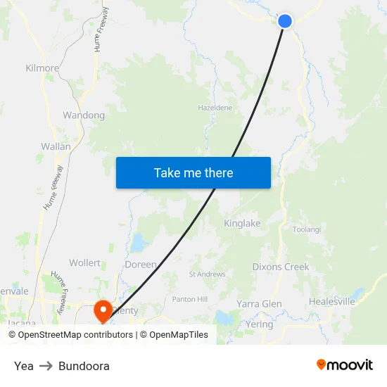 Yea to Bundoora map