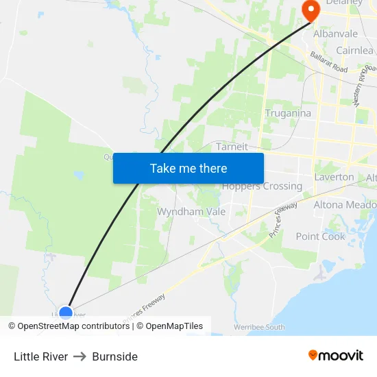 Little River to Burnside map