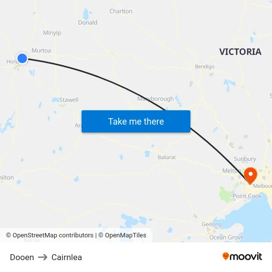 Dooen to Cairnlea map