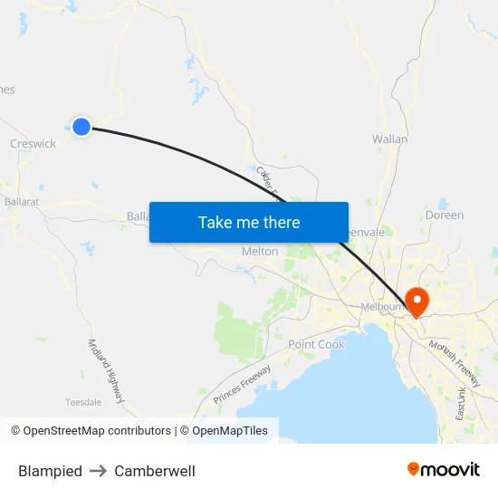 Blampied to Camberwell map