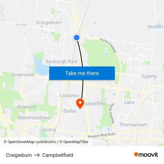 Craigieburn to Campbellfield with - City 34877 City 34912 