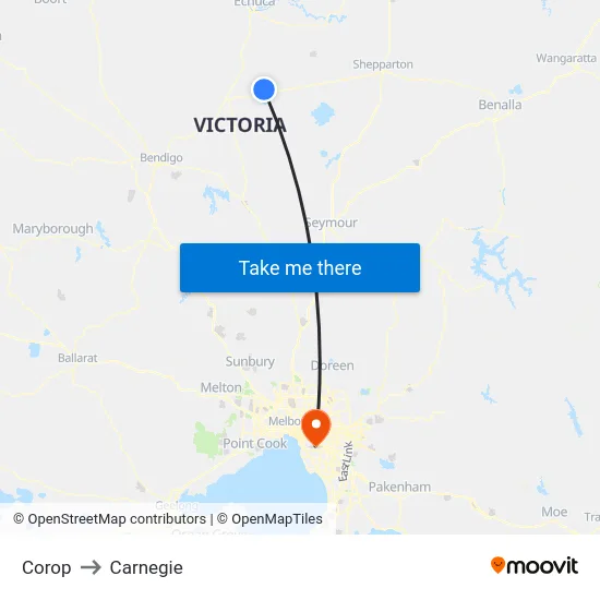 Corop to Carnegie map