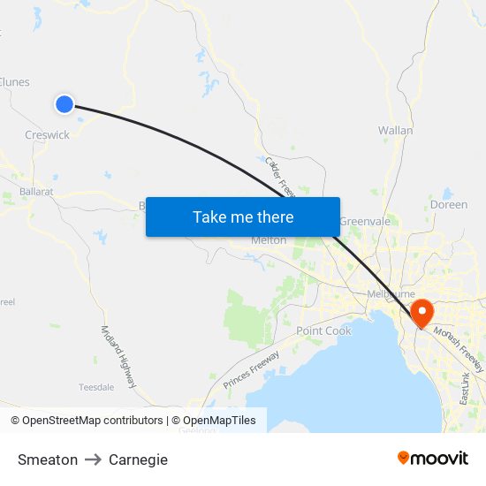 Smeaton to Carnegie map