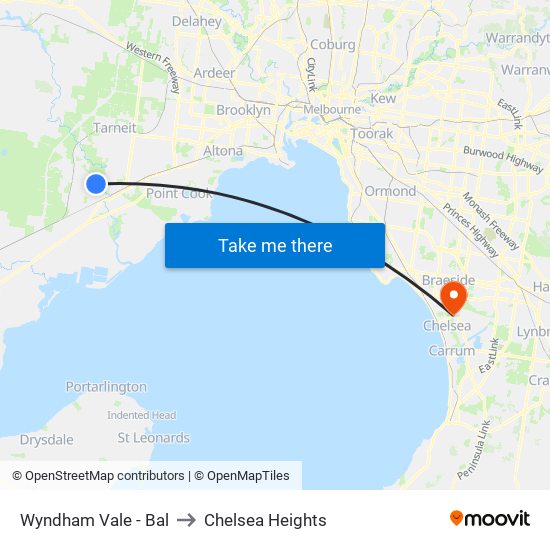 Wyndham Vale - Bal to Chelsea Heights map