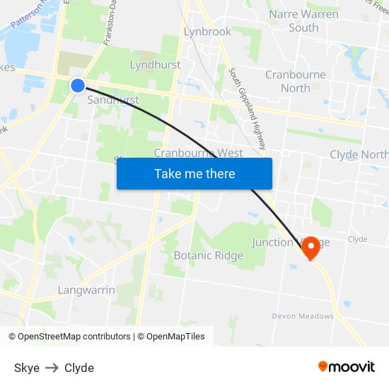 Skye to Clyde map