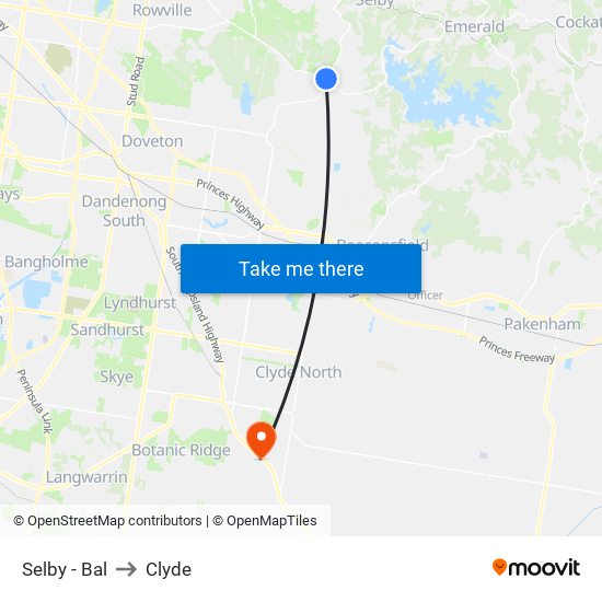 Selby - Bal to Clyde map