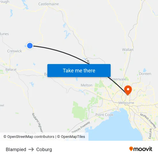 Blampied to Coburg map