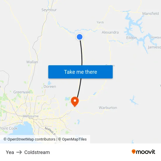 Yea to Coldstream map