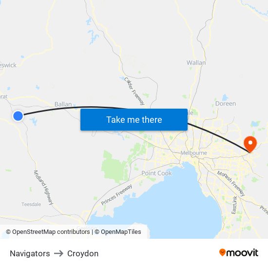 Navigators to Croydon map