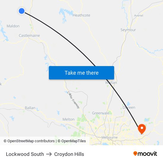 Lockwood South to Croydon Hills map