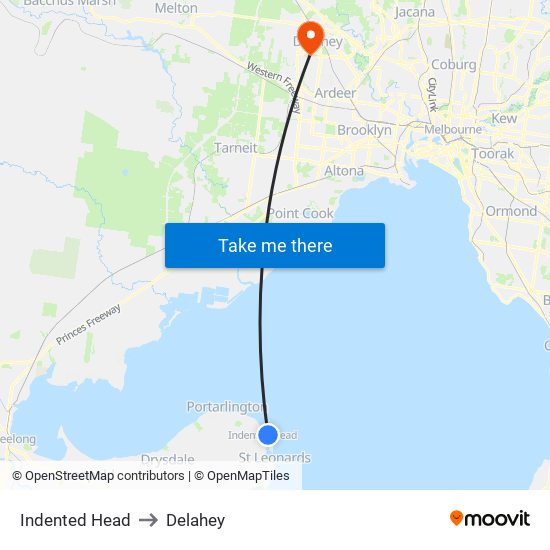 Indented Head to Delahey map