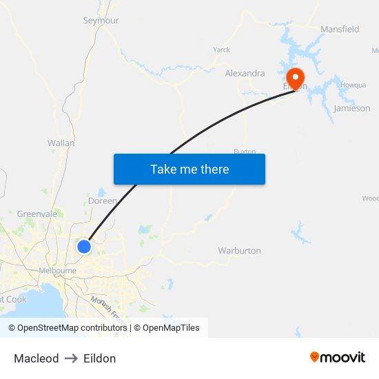 Macleod to Eildon map