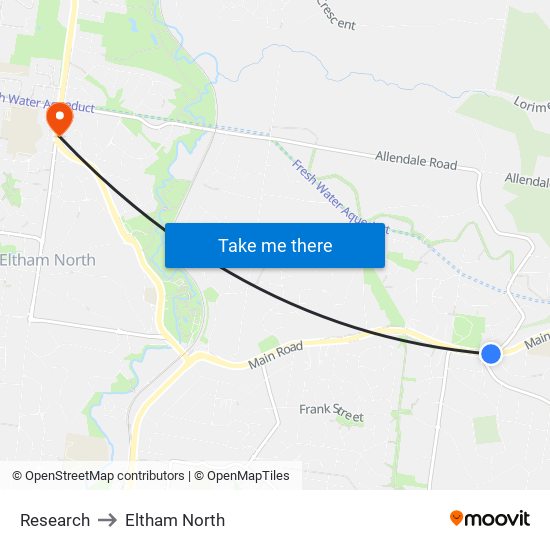 Research to Eltham North map