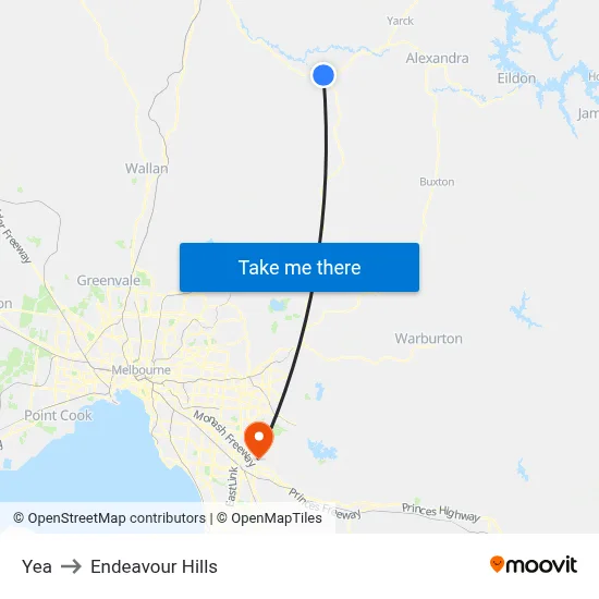 Yea to Endeavour Hills map