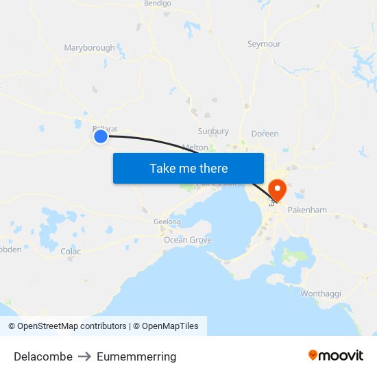 Delacombe to Eumemmerring map