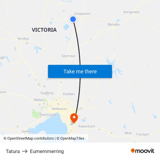 Tatura to Eumemmerring map