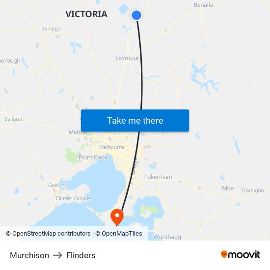 Murchison to Flinders map