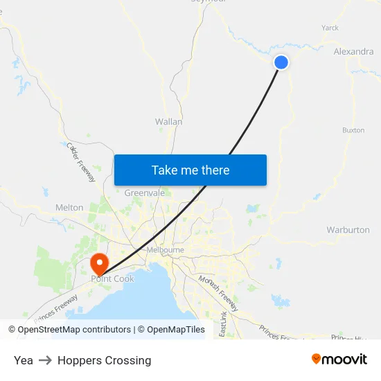 Yea to Hoppers Crossing map