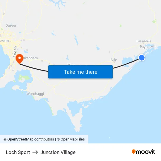 Loch Sport to Junction Village map
