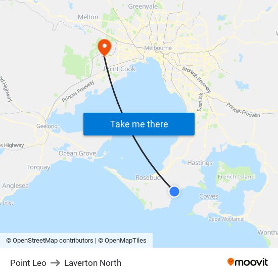 Point Leo to Laverton North map