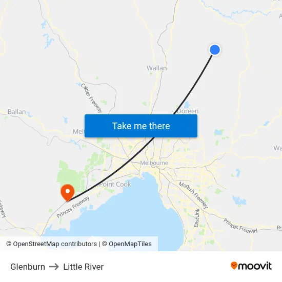 Glenburn to Little River map