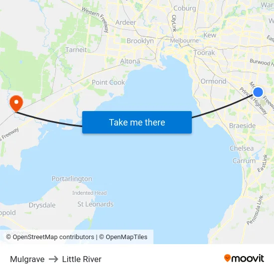 Mulgrave to Little River map