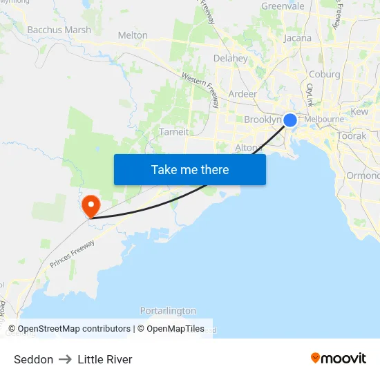Seddon to Little River map